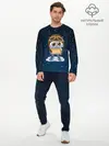 Мужской лонгслив базовый / Совенок летчик (P007_P004ooo1751177, P004ooo1751177)