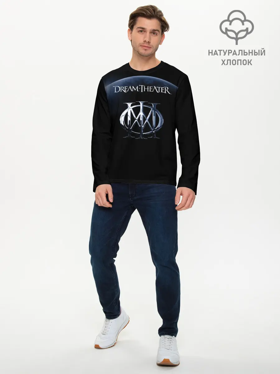 Мужской лонгслив базовый / Dream Theater (P007_P004ooo1751355, P004ooo1751355)
