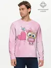 Мужской лонгслив базовый / Совушка с шариком (P007_P004ooo1750397, P004ooo1750397)