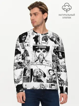 Мужской лонгслив базовый / Токийский гуль (P007_P004ooo1750469, P004ooo1750469)