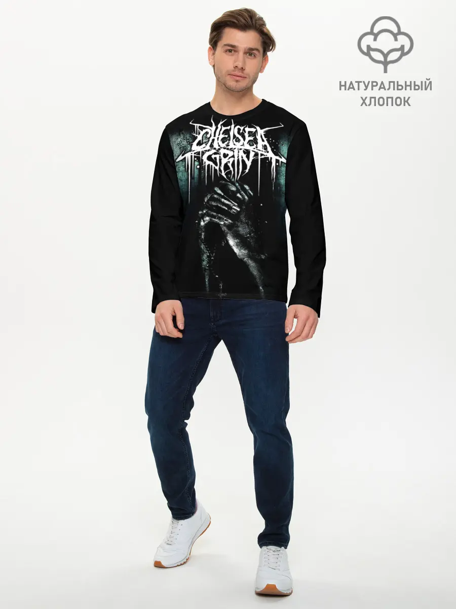 Мужской лонгслив базовый / Chelsea Grin (P007_P004ooo1751001, P004ooo1751001)