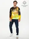 Мужской лонгслив базовый / Желтая краска (P007_P004ooo1752505, P004ooo1752505)