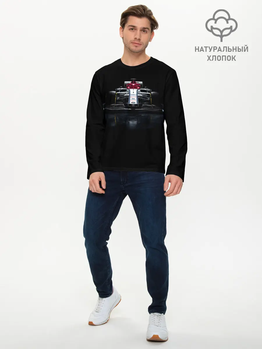 Мужской лонгслив базовый / Болид F1 (P007_P004ooo1751731, P004ooo1751731)