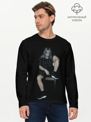 Мужской лонгслив базовый / Billie Eilish (P007_P004ooo1752021, P004ooo1752021)