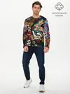 Мужской лонгслив базовый / Мексиканская Вечеринка (P007_P004ooo1753151, P004ooo1753151)