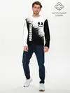 Мужской лонгслив базовый / Marshmello 3 (P007_P004ooo1755357, P004ooo1755357)