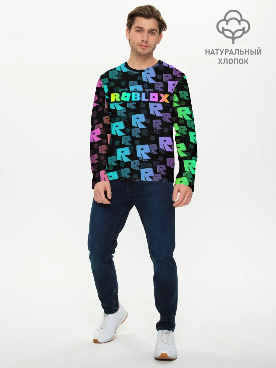 Мужской лонгслив базовый / Roblox (P007_P004ooo1755685, P004ooo1755685)