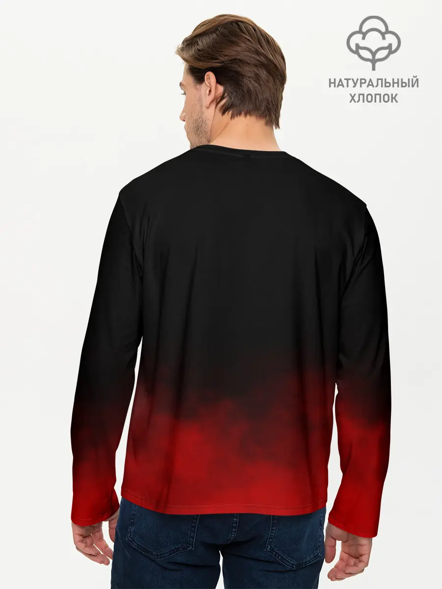 Мужской лонгслив базовый / Акаме в красной дымке (P007_P004ooo1753931, P004ooo1753931)