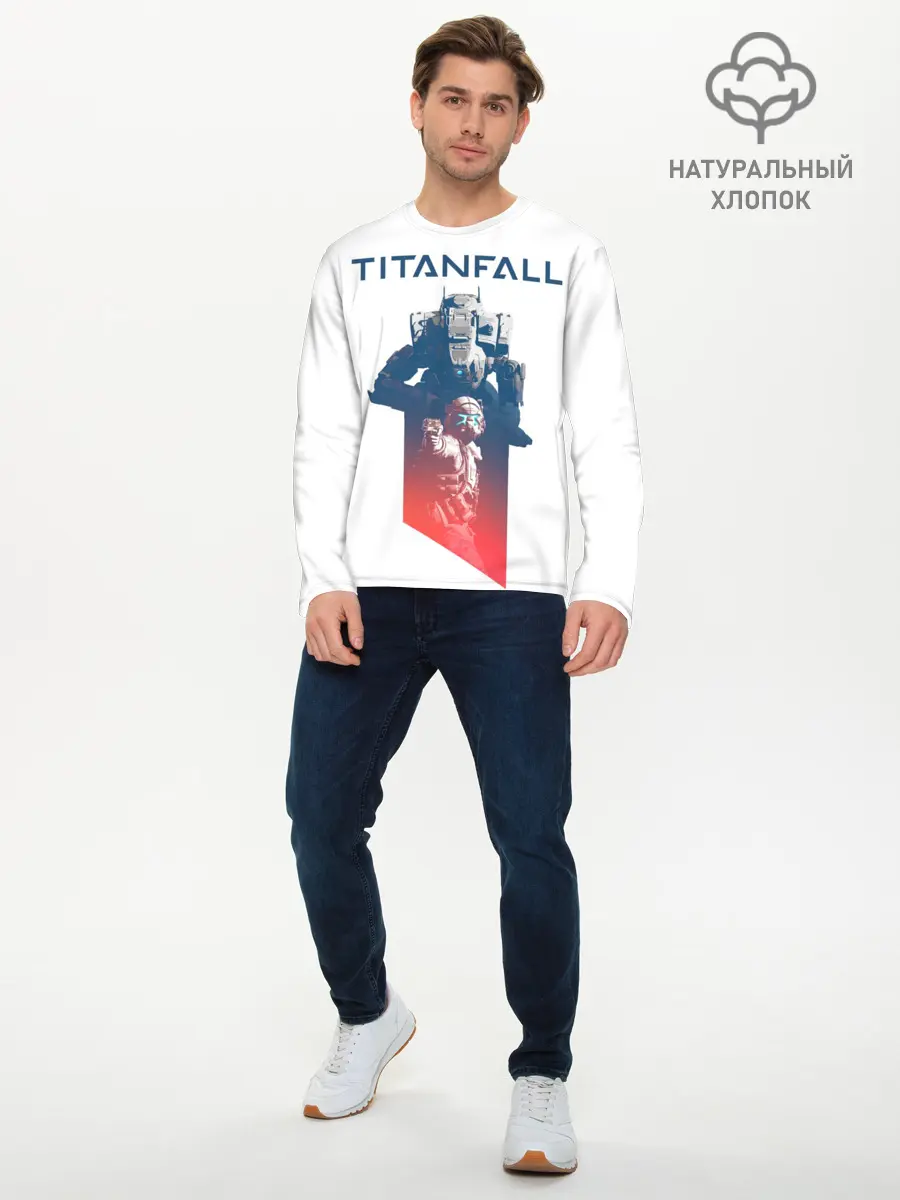 Мужской лонгслив базовый / Titanfall (P007_P004ooo1756753, P004ooo1756753)
