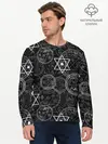 Мужской лонгслив базовый / Мистический узор (P007_P004ooo1756901, P004ooo1756901)