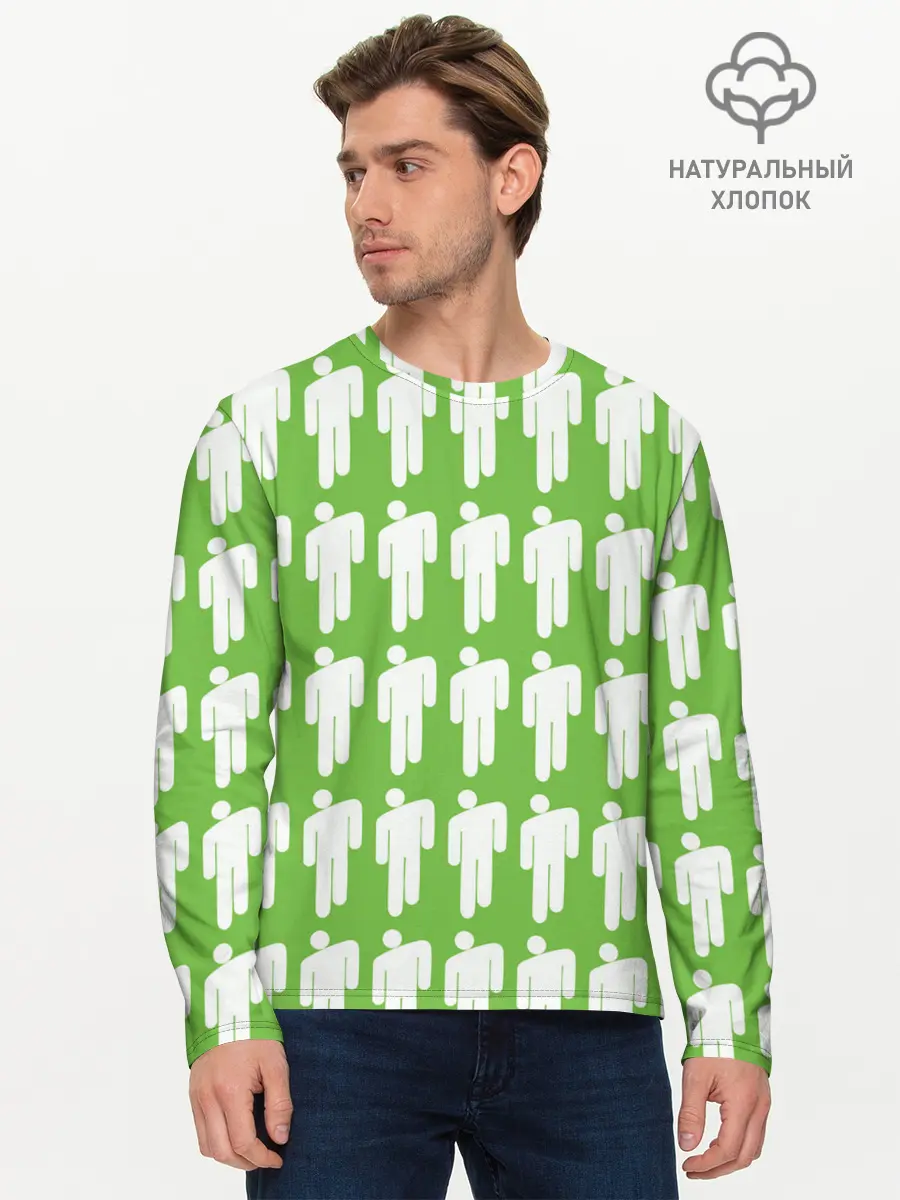 Мужской лонгслив базовый / Billie Eilish (P007_P004ooo1756943, P004ooo1756943)