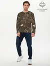 Мужской лонгслив базовый / Старая рукопись путешественник (P007_P004ooo1756945, P004ooo1756945)