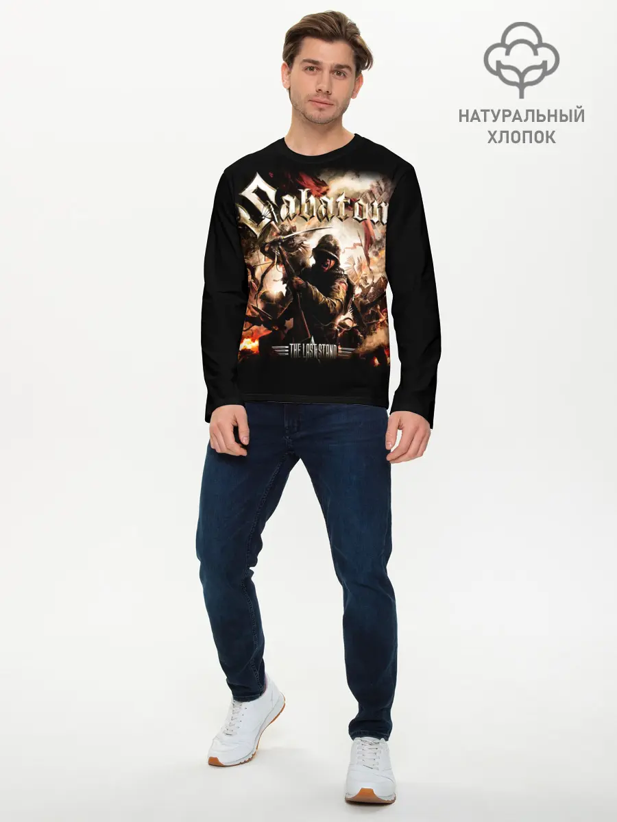 Мужской лонгслив базовый / Sabaton (P007_P004ooo1756103, P004ooo1756103)
