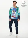Мужской лонгслив базовый / Ежик Соник (P007_P004ooo1756653, P004ooo1756653)