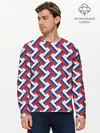Мужской лонгслив базовый / Российская плетёнка (P007_P004ooo1757347, P004ooo1757347)