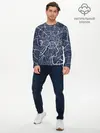 Мужской лонгслив базовый / Карта Москвы (P007_P004ooo1757407, P004ooo1757407)