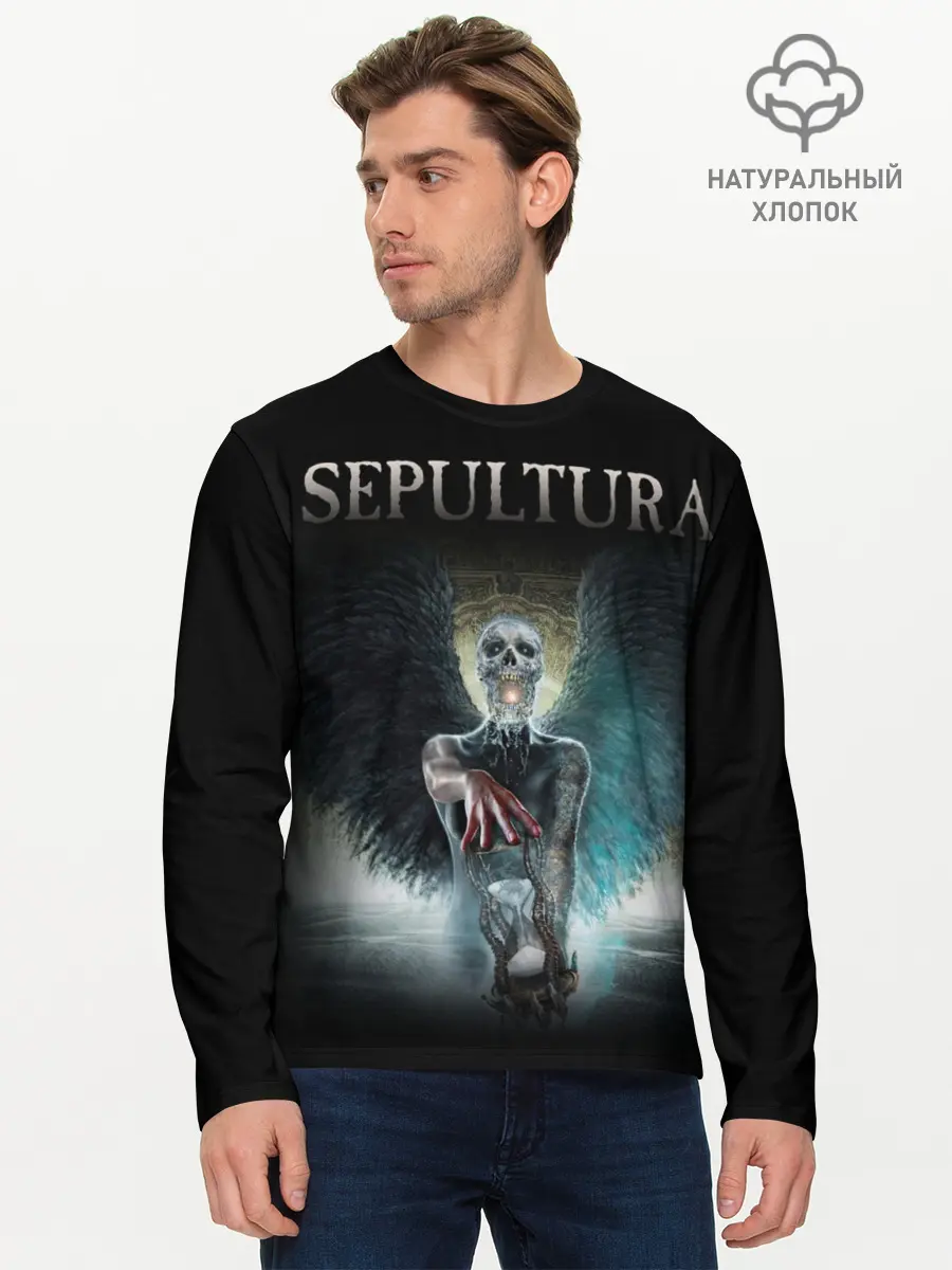 Мужской лонгслив базовый / Sepultura (P007_P004ooo1757449, P004ooo1757449)