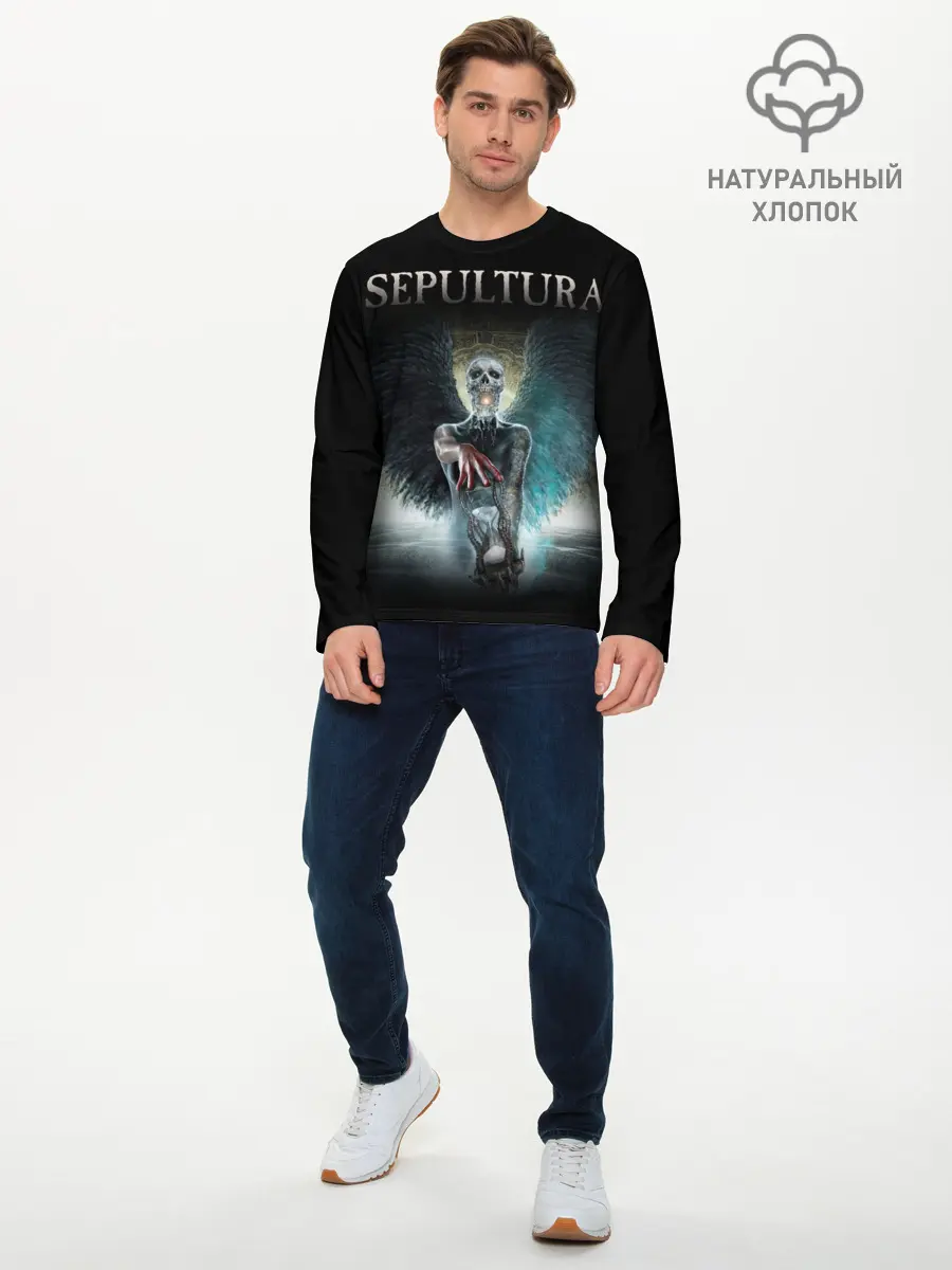 Мужской лонгслив базовый / Sepultura (P007_P004ooo1757449, P004ooo1757449)