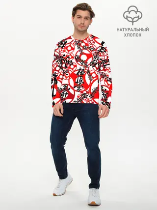 Мужской лонгслив базовый / Каратэ киокушинкай