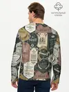 Мужской лонгслив базовый / Этикетки мира Виски (P007_P004ooo1756987, P004ooo1756987)