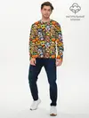 Мужской лонгслив базовый / Веселые собачки (P007_P004ooo1758407, P004ooo1758407)