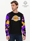Мужской лонгслив базовый / LA LAKERS (P007_P004ooo1758509, P004ooo1758509)