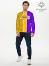 Мужской лонгслив базовый / LA LAKERS (P007_P004ooo1757633, P004ooo1757633)