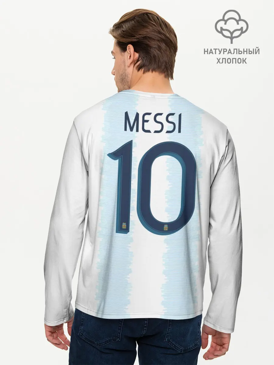 Мужской лонгслив базовый / Messi Copa America 2019 (P007_P004ooo1757999, P004ooo1757999)
