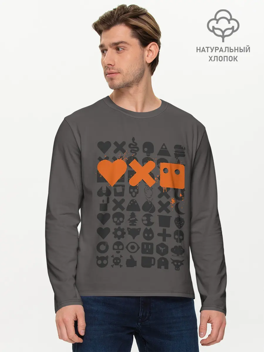 Мужской лонгслив базовый / Love, Death & Robots (P007_P004ooo1760245, P004ooo1760245)
