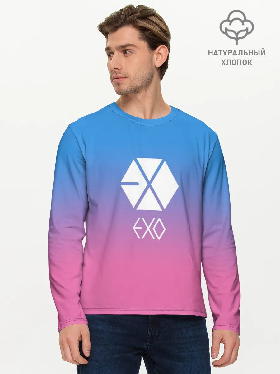 Мужской лонгслив базовый / EXO (P007_P004ooo1761925, P004ooo1761925)