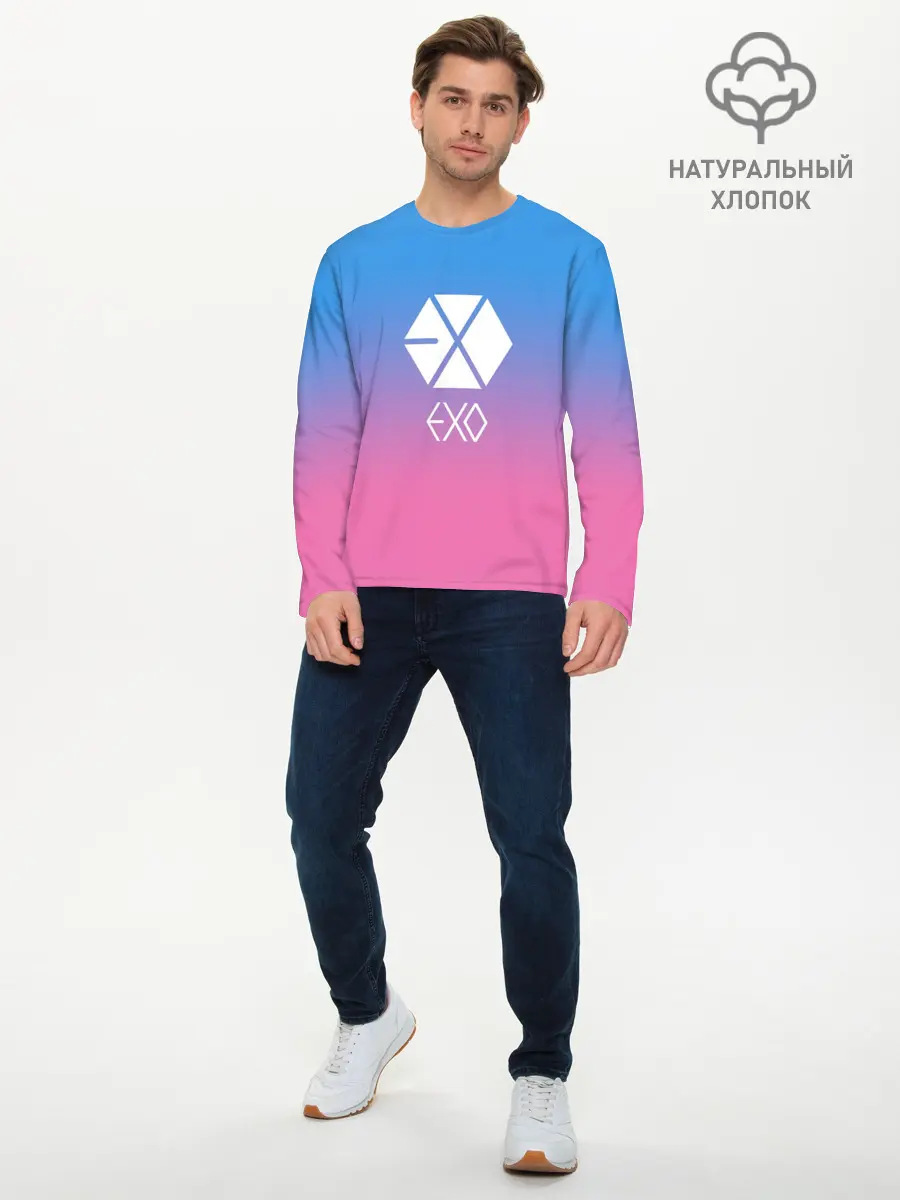 Мужской лонгслив базовый / EXO (P007_P004ooo1761925, P004ooo1761925)