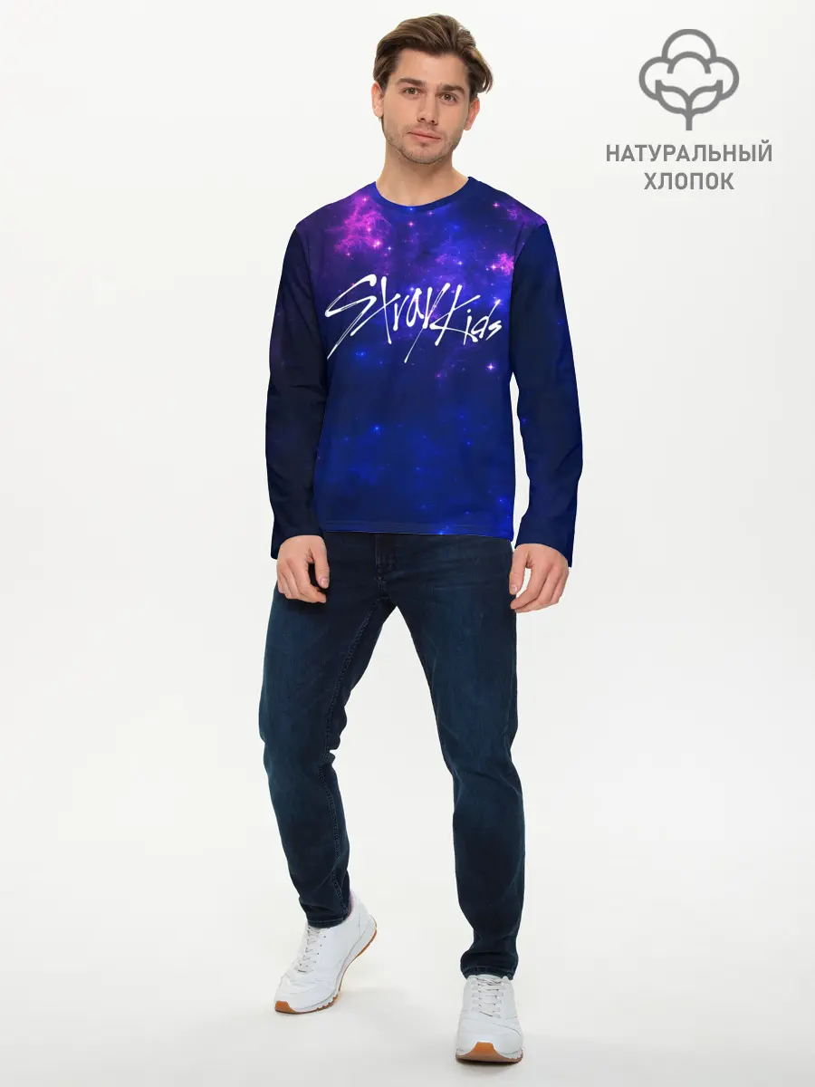 Мужской лонгслив базовый / Stray Kids (P007_P004ooo1762287, P004ooo1762287)