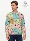 Мужской лонгслив базовый / Акварельные Зайки (P007_P004ooo1764471, P004ooo1764471)