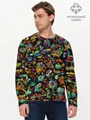 Мужской лонгслив базовый / Кислотный Диджей (P007_P004ooo1764483, P004ooo1764483)