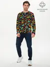 Мужской лонгслив базовый / Кислотный Диджей (P007_P004ooo1764483, P004ooo1764483)