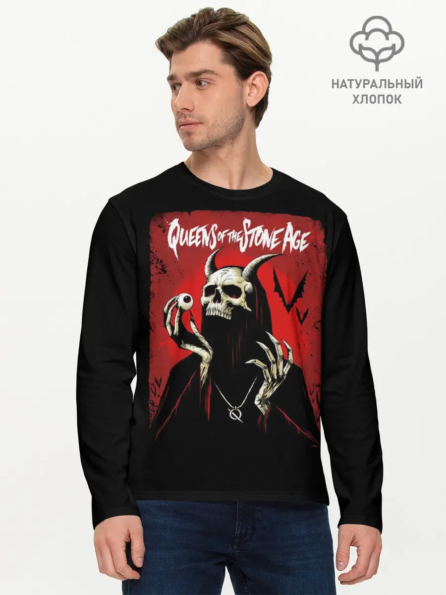 Мужской лонгслив базовый / Queens of the Stone Age (P007_P004ooo1764325, P004ooo1764325)