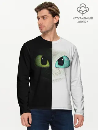 Мужской лонгслив базовый / Как приручить дракона (P007_P004ooo1764833, P004ooo1764833)