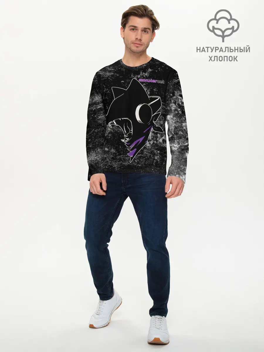Мужской лонгслив базовый / Monstercat (P007_P004ooo1763943, P004ooo1763943)