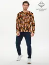 Мужской лонгслив базовый / Упоротые лисы (P007_P004ooo1763517, P004ooo1763517)