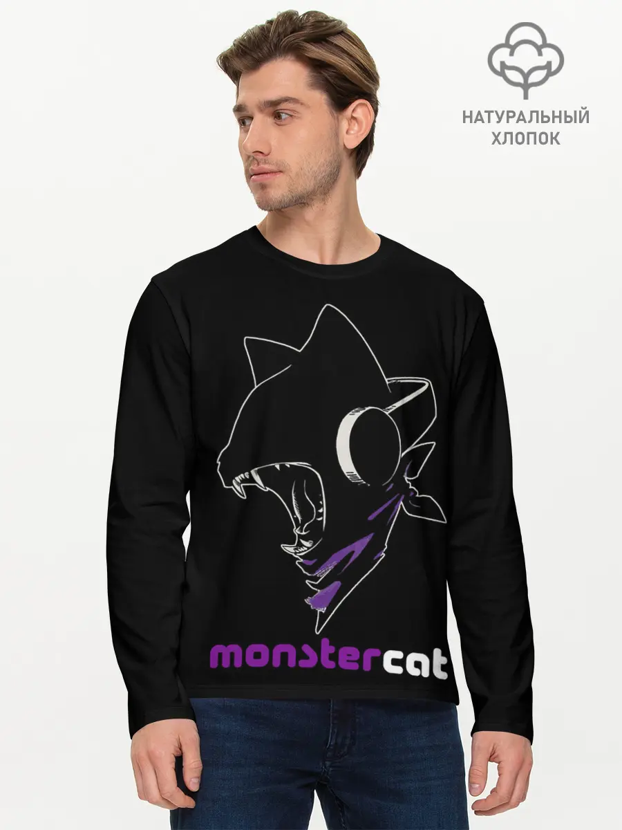 Мужской лонгслив базовый / Monstercat (P007_P004ooo1763933, P004ooo1763933)
