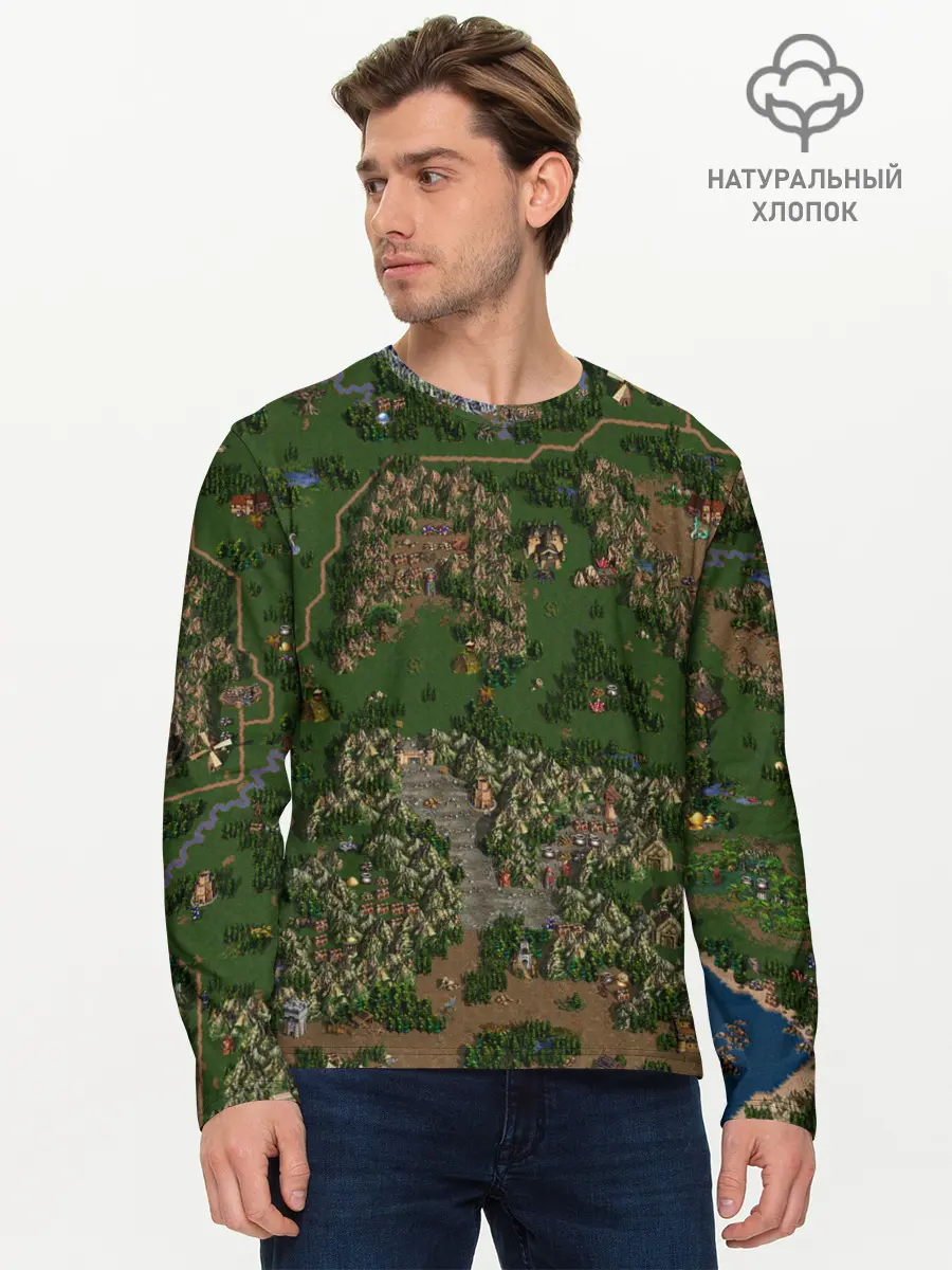 Мужской лонгслив базовый / HoMM 3 (P007_P004ooo1764129, P004ooo1764129)