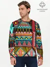 Мужской лонгслив базовый / Африканский стиль (P007_P004ooo1767037, P004ooo1767037)