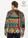 Мужской лонгслив базовый / Африканский стиль (P007_P004ooo1767037, P004ooo1767037)