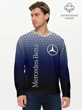 Мужской лонгслив базовый / MERCEDES (P007_P004ooo1767085, P004ooo1767085)