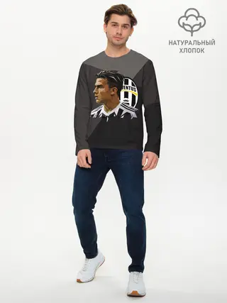 Мужской лонгслив базовый / Paulo Dybala (P007_P004ooo1766521, P004ooo1766521)
