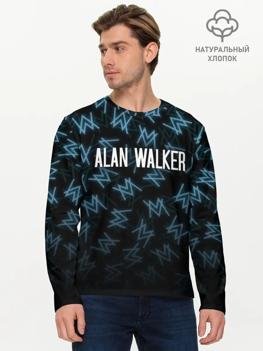 Мужской лонгслив базовый / ALAN WALKER (P007_P004ooo1767459, P004ooo1767459)