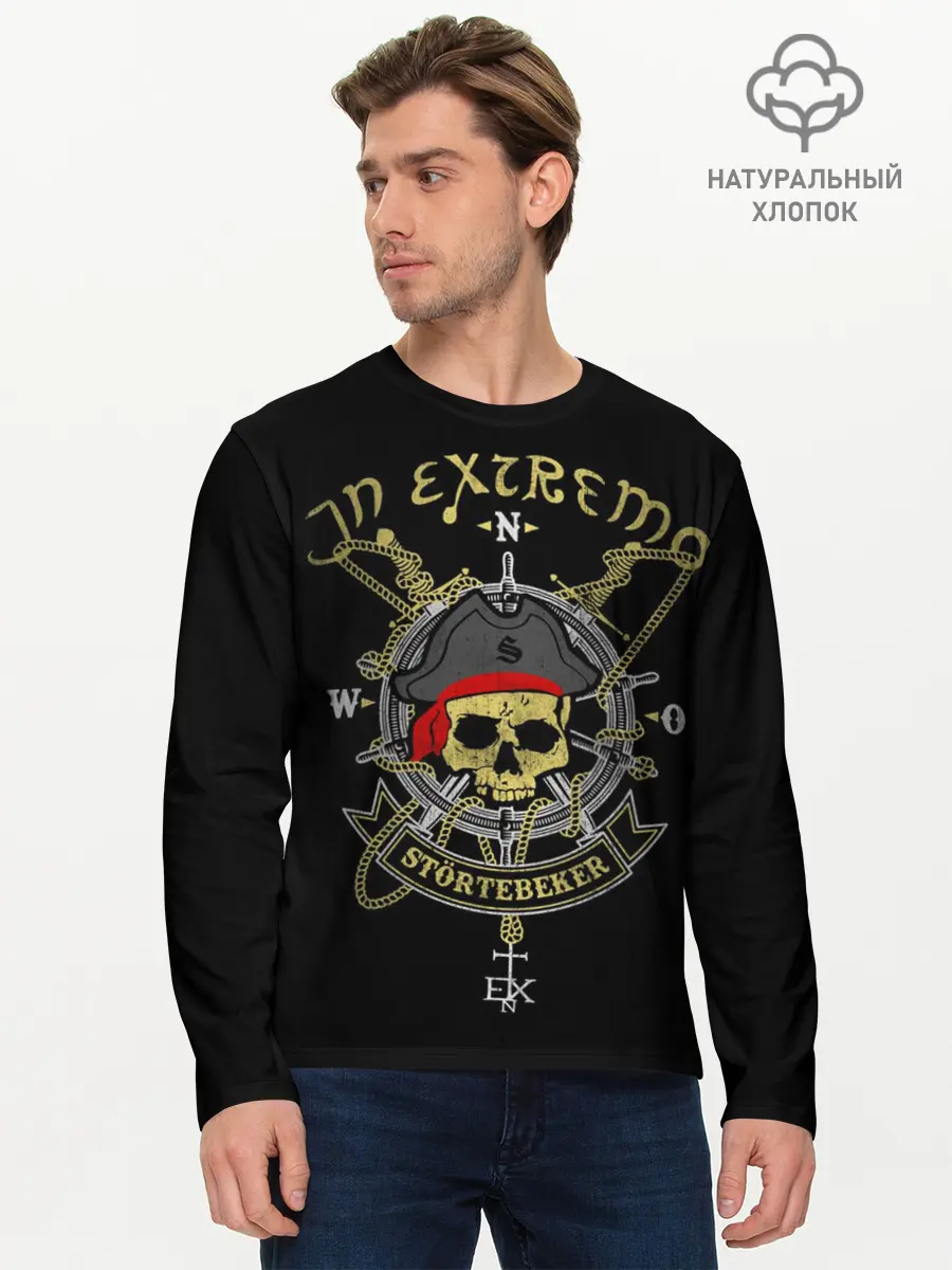 Мужской лонгслив базовый / In Extremo (P007_P004ooo1767935, P004ooo1767935)