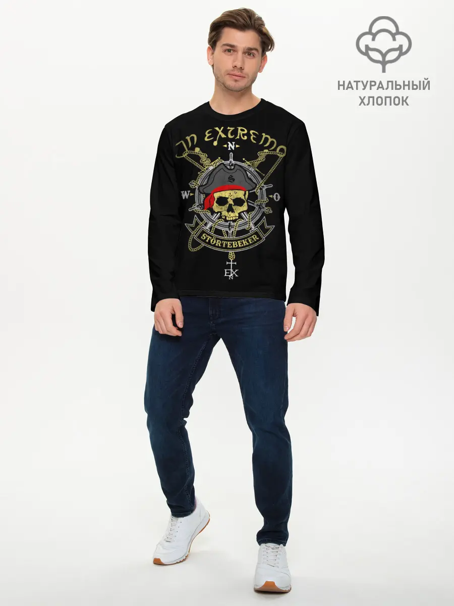 Мужской лонгслив базовый / In Extremo (P007_P004ooo1767935, P004ooo1767935)