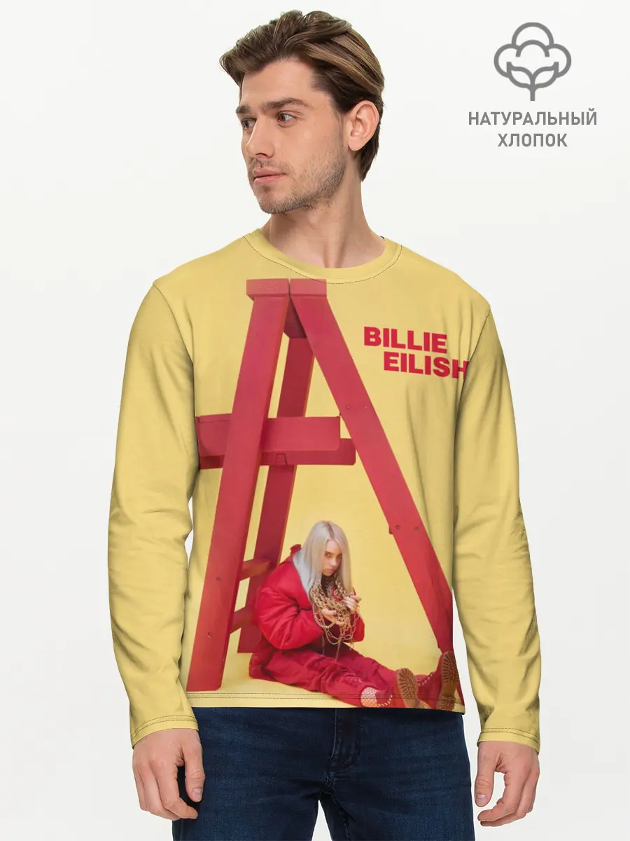 Мужской лонгслив базовый / Billie Eilish (P007_P004ooo1769517, P004ooo1769517)