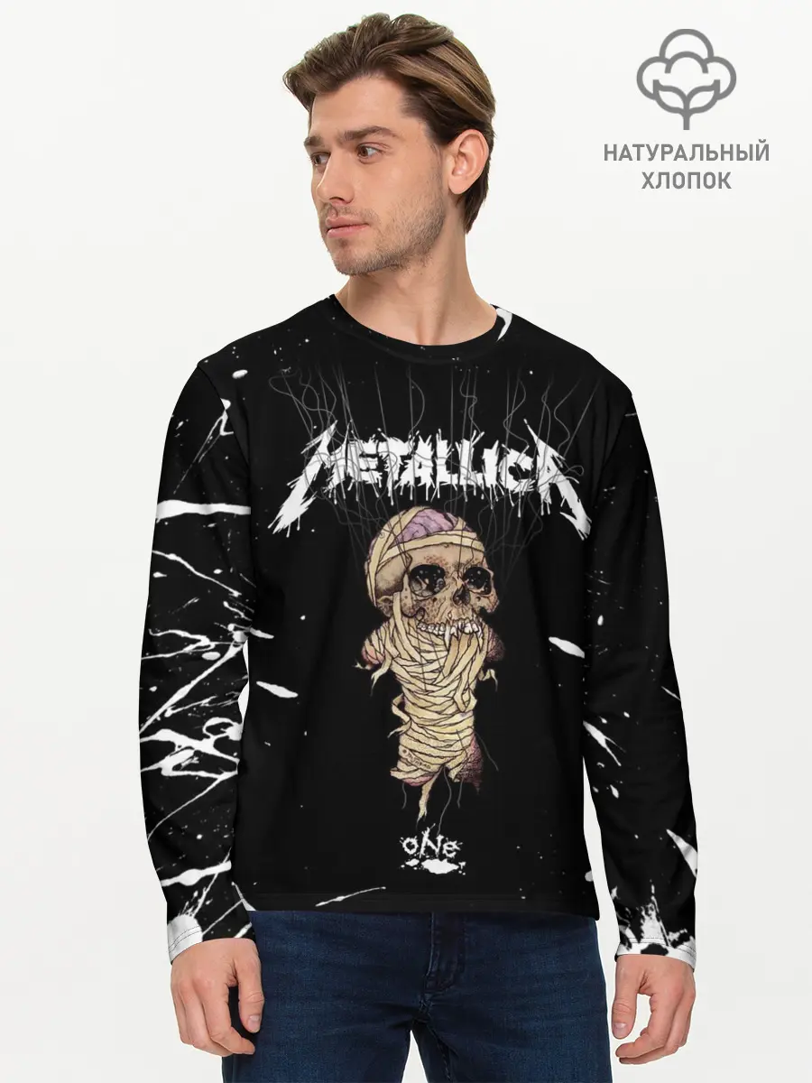 Мужской лонгслив базовый / METALLICA (P007_P004ooo1769607, P004ooo1769607)